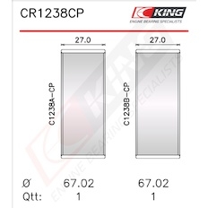 Pánev ojničního ložiska KING CR1238CP0.5