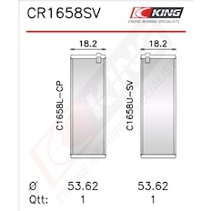 Pánev ojničního ložiska KING CR1658SV0.75