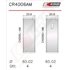 Pánev ojničního ložiska KING CR4006AM1.0