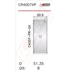 Pánev ojničního ložiska KING CR4007XP0.5