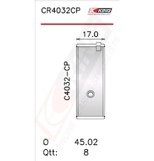 Pánev ojničního ložiska KING CR4032CP0.5