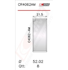Pánev ojničního ložiska KING CR4062AM0.5