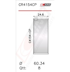 Pánev ojničního ložiska KING CR4154CP 040