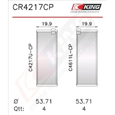 Pánev ojničního ložiska KING CR4217CP1.0