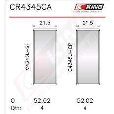 Pánev ojničního ložiska KING CR4345CA1.0