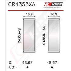 Pánev ojničního ložiska KING CR4353XA1.0