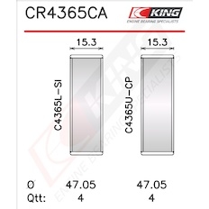 Pánev ojničního ložiska KING CR4365CA1.0