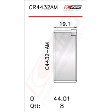 Pánev ojničního ložiska KING CR4432AM0.5
