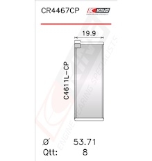 Pánev ojničního ložiska KING CR4467CP0.3