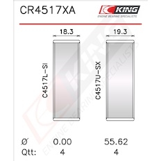Pánev ojničního ložiska KING CR4517XA0.5