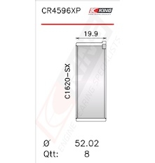 Pánev ojničního ložiska KING CR4596XP.026
