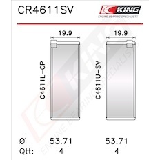 Pánev ojničního ložiska KING CR4611SV