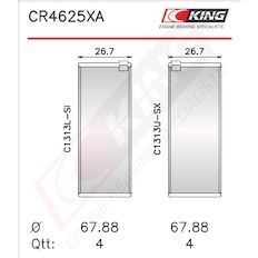 Pánev ojničního ložiska KING CR4625XA 020