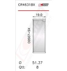 Pánev ojničního ložiska KING CR4631BX0.5