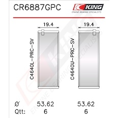 Pánev ojničního ložiska KING CR6887GPC.026