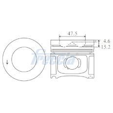 Píst FRECCIA FP23-100100
