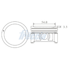 Píst FRECCIA FP23-100650