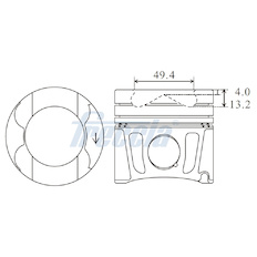 Píst FRECCIA FP23-100700