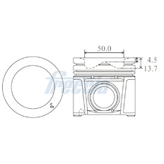 Píst FRECCIA FP23-101100