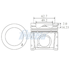 Píst FRECCIA FP23-101300