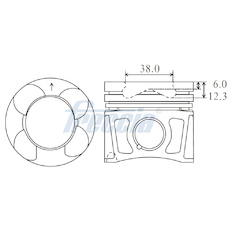 Píst FRECCIA FP23-101500