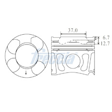 Píst FRECCIA FP23-101640