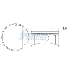 Píst FRECCIA FP23-101800