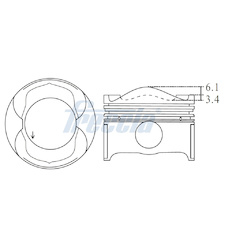 Píst FRECCIA FP23-102200