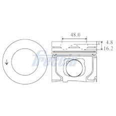 Píst FRECCIA FP23-104300