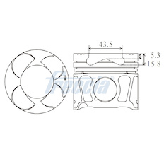 Píst FRECCIA FP23-105240