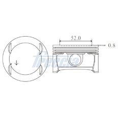 Píst FRECCIA FP23-105300
