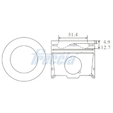 Píst FRECCIA FP23-106760