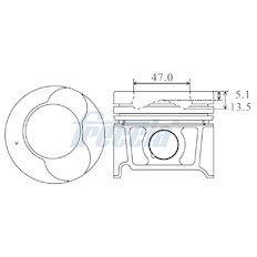 Píst FRECCIA FP23-107700