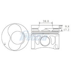 Píst FRECCIA FP23-110500