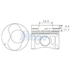 Píst FRECCIA FP23-110600