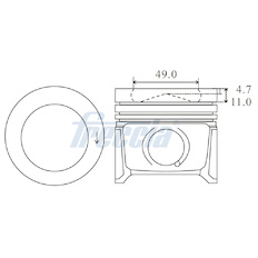 Píst FRECCIA FP23-113250