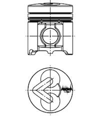 Píst KOLBENSCHMIDT 40626600