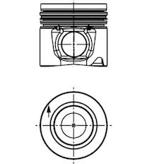 Píst KOLBENSCHMIDT 40652610