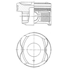 Píst KOLBENSCHMIDT 41250610