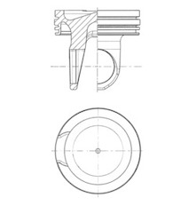 Píst KOLBENSCHMIDT 41757600