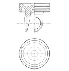 Píst KOLBENSCHMIDT 41758600
