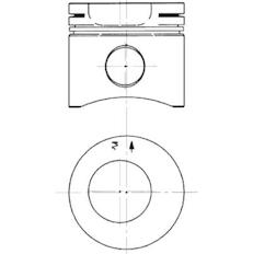 Píst KOLBENSCHMIDT 90563600