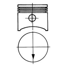 Píst KOLBENSCHMIDT 90606610