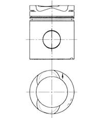 Píst KOLBENSCHMIDT 90712600