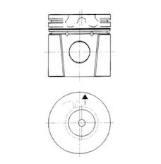 Píst KOLBENSCHMIDT 92253610