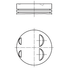 Píst MAHLE ORIGINAL 001 03 02