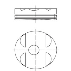 Píst MAHLE ORIGINAL 001 04 00