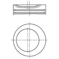 Píst MAHLE ORIGINAL 001 29 00