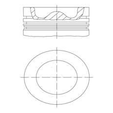 Píst MAHLE ORIGINAL 001 PI 00165 000