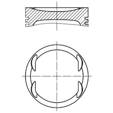 Píst MAHLE ORIGINAL 001 PI 00175 002